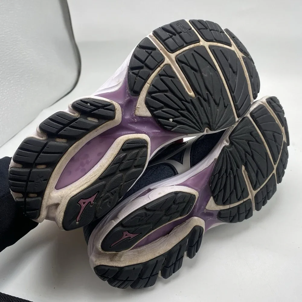 Mizuno Shoes Women Size 7 Wave Rider 23 Gray Athletic Running Trainers 3993 - Picture 15 of 16